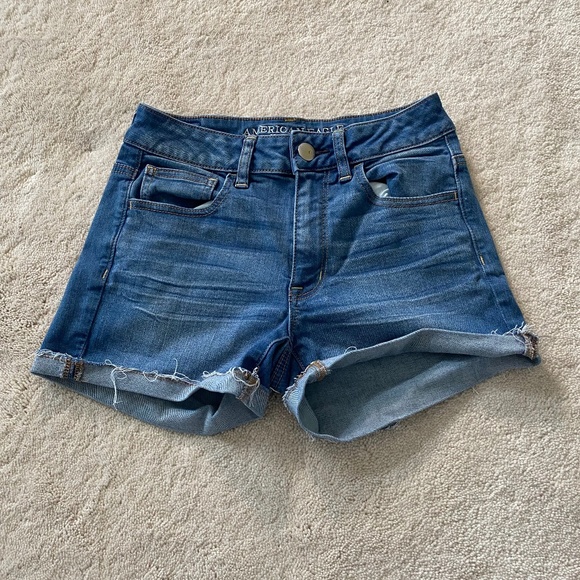 American Eagle Outfitters Pants - American Eagle High-Rise Super Stretch Shorts